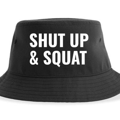 Gym Motivation To Do Squats Gift Sustainable Bucket Hat