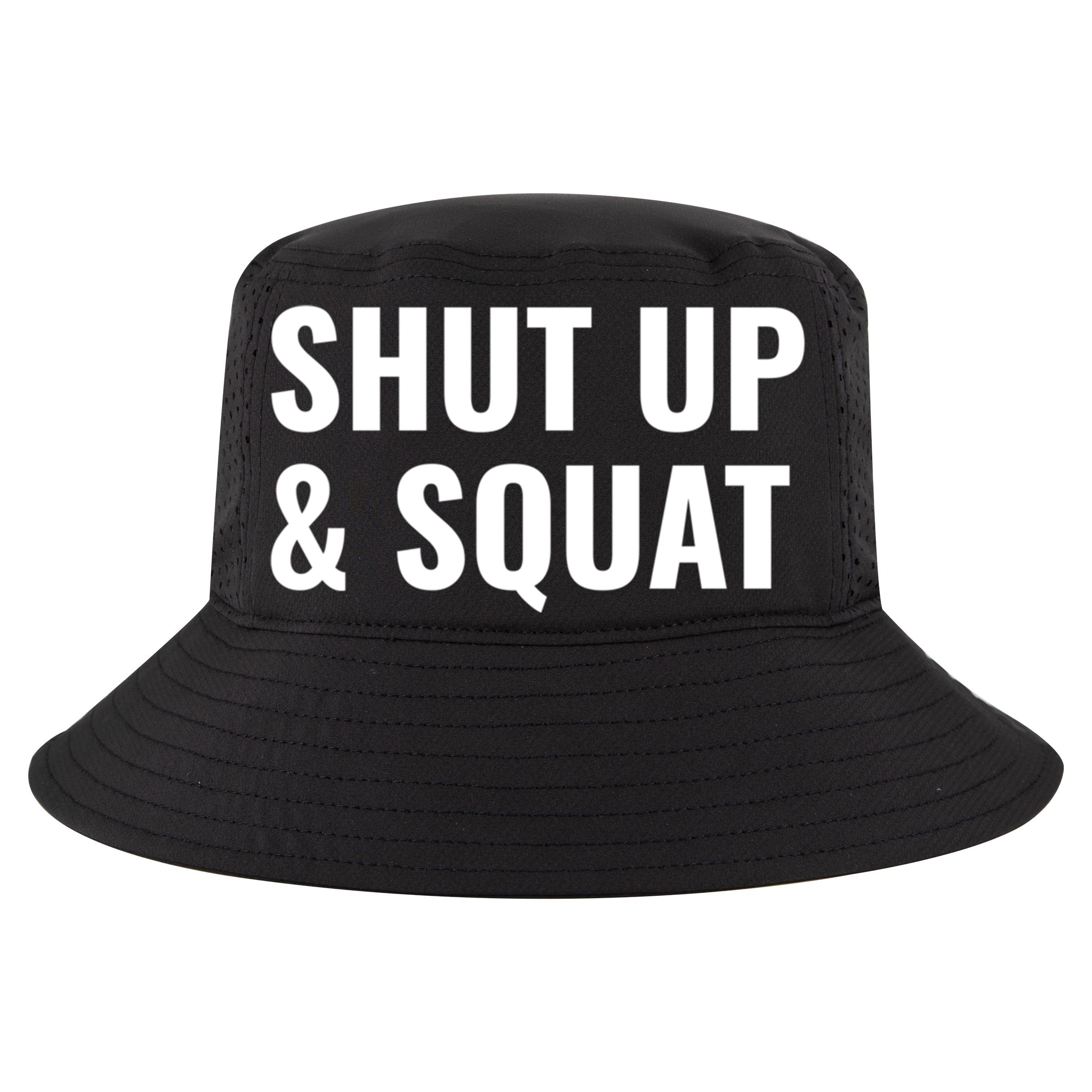 Gym Motivation To Do Squats Gift Sustainable Bucket Hat