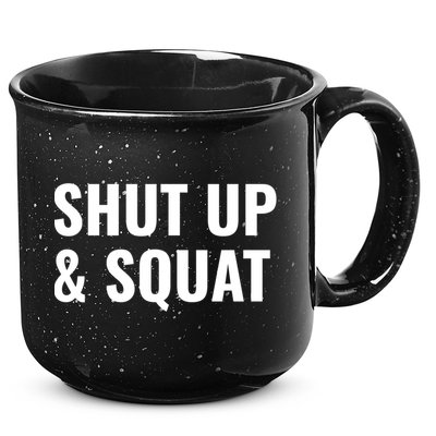 Gym Motivation To Do Squats Gift 15oz Campfire Ceramic Mug