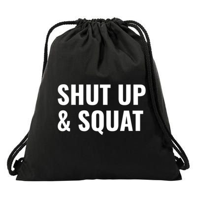 Gym Motivation To Do Squats Gift Drawstring Bag