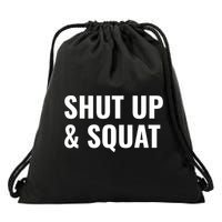 Gym Motivation To Do Squats Gift Drawstring Bag