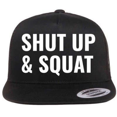 Gym Motivation To Do Squats Gift Flatbill Hat