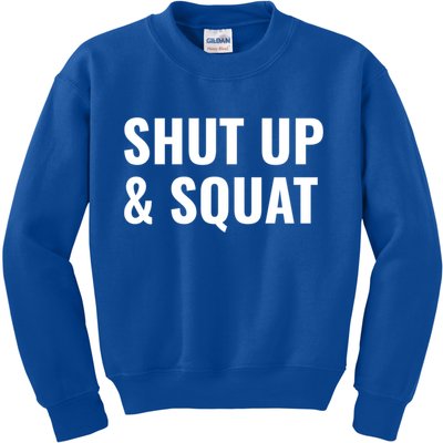 Gym Motivation To Do Squats Gift Kids Sweatshirt