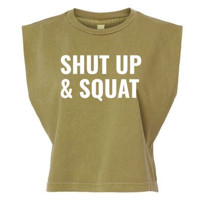 Gym Motivation To Do Squats Gift Garment-Dyed Women's Muscle Tee