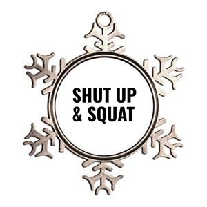 Gym Motivation To Do Squats Gift Metallic Star Ornament