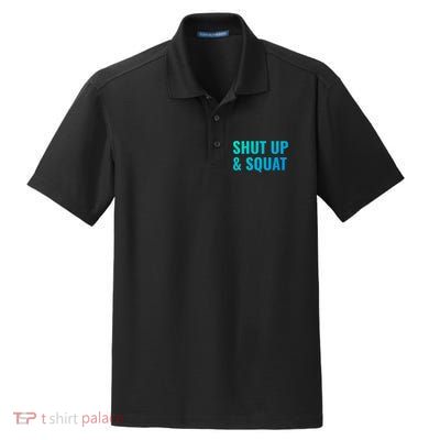 Gym Motivation To Do Squats Gift Dry Zone Grid Polo