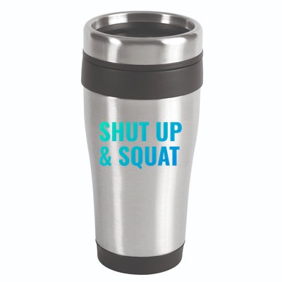Gym Motivation To Do Squats Gift 16oz Travel Tumbler