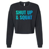 Gym Motivation To Do Squats Gift Cropped Pullover Crew