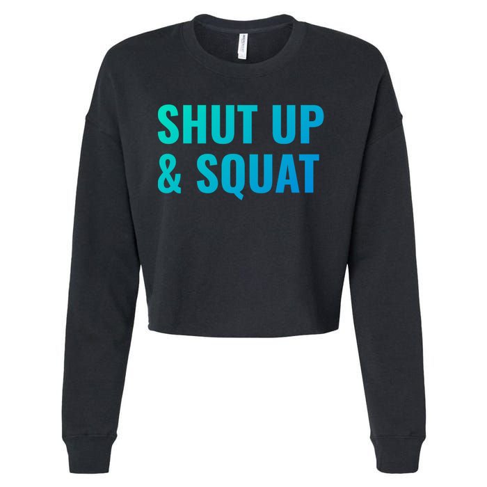 Gym Motivation To Do Squats Gift Cropped Pullover Crew