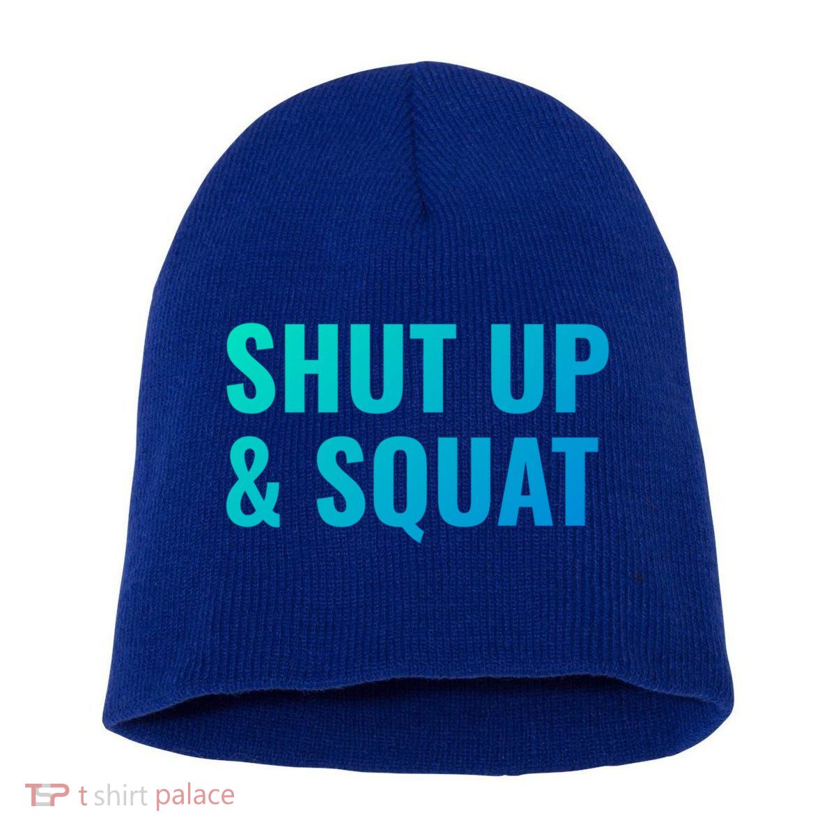 Gym Motivation To Do Squats Gift Short Acrylic Beanie