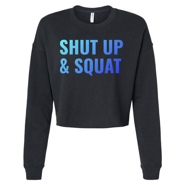 Gym Motivation To Do Squats Gift Cropped Pullover Crew
