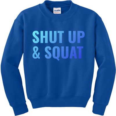 Gym Motivation To Do Squats Gift Kids Sweatshirt