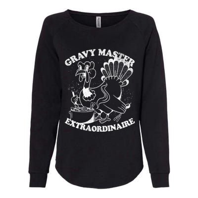 Gravy Master Thanksgiving Turkey Retro Vintage Food Family Womens California Wash Sweatshirt