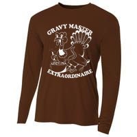 Gravy Master Thanksgiving Turkey Retro Vintage Food Family Cooling Performance Long Sleeve Crew