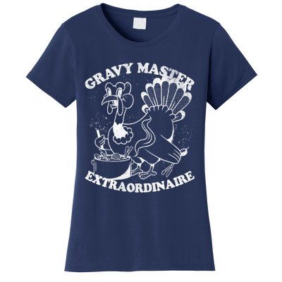 Gravy Master Thanksgiving Turkey Retro Vintage Food Family Women's T-Shirt