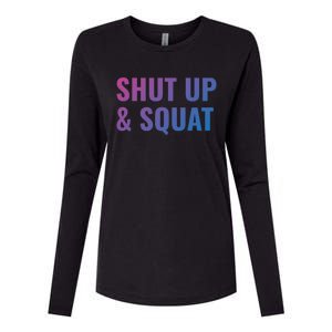 Gym Motivation To Do Squats Gift Womens Cotton Relaxed Long Sleeve T-Shirt