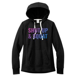 Gym Motivation To Do Squats Gift Women's Fleece Hoodie