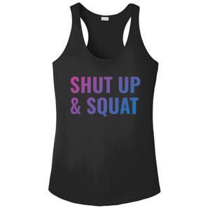 Gym Motivation To Do Squats Gift Ladies PosiCharge Competitor Racerback Tank