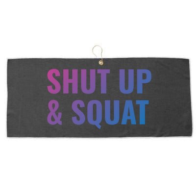 Gym Motivation To Do Squats Gift Large Microfiber Waffle Golf Towel