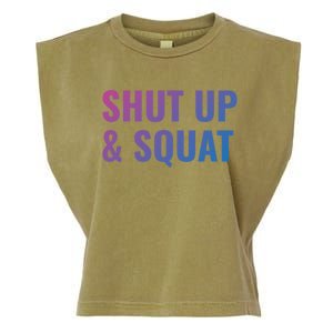 Gym Motivation To Do Squats Gift Garment-Dyed Women's Muscle Tee