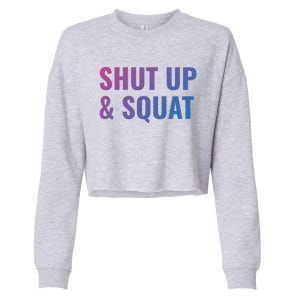 Gym Motivation To Do Squats Gift Cropped Pullover Crew