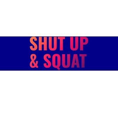 Gym Motivation To Do Squats Gift Bumper Sticker