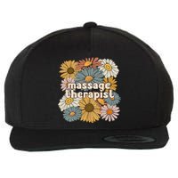 Groovy Massage Therapist Flowers Massage Therapy Wool Snapback Cap