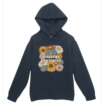 Groovy Massage Therapist Flowers Massage Therapy Urban Pullover Hoodie