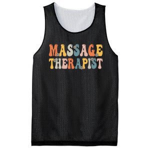 Groovy Massage Therapist Muscle Massage Therapy Squad Mesh Reversible Basketball Jersey Tank