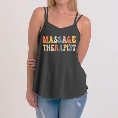 Groovy Massage Therapist Muscle Massage Therapy Squad Women's Strappy Tank