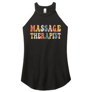 Groovy Massage Therapist Muscle Massage Therapy Squad Women's Perfect Tri Rocker Tank