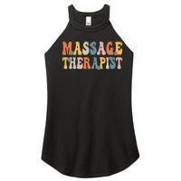 Groovy Massage Therapist Muscle Massage Therapy Squad Women's Perfect Tri Rocker Tank