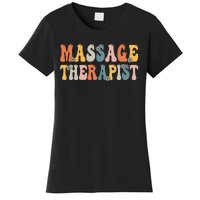 Groovy Massage Therapist Muscle Massage Therapy Squad Women's T-Shirt