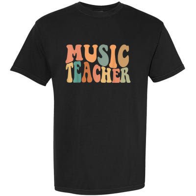 Groovy Music Teacher Cute Back to School Supplies Wo Garment-Dyed Heavyweight T-Shirt