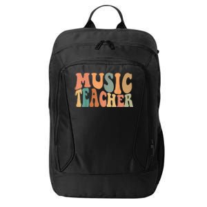 Groovy Music Teacher Cute Back to School Supplies Wo City Backpack