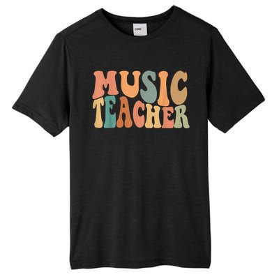 Groovy Music Teacher Cute Back to School Supplies Wo Tall Fusion ChromaSoft Performance T-Shirt