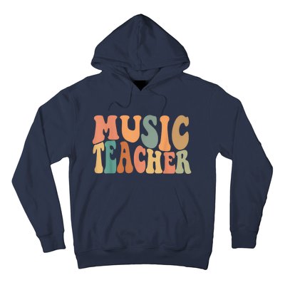 Groovy Music Teacher Cute Back to School Supplies Wo Hoodie