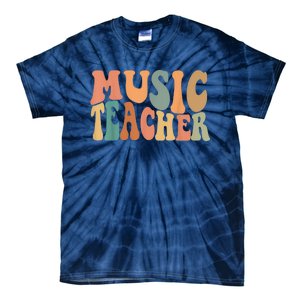 Groovy Music Teacher Cute Back to School Supplies Wo Tie-Dye T-Shirt