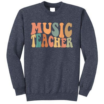 Groovy Music Teacher Cute Back to School Supplies Wo Sweatshirt