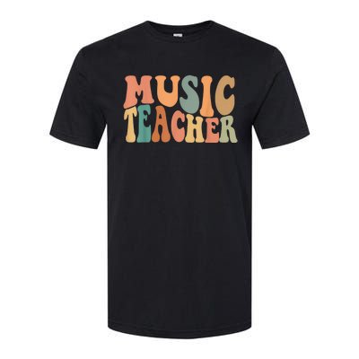 Groovy Music Teacher Cute Back to School Supplies Wo Softstyle CVC T-Shirt