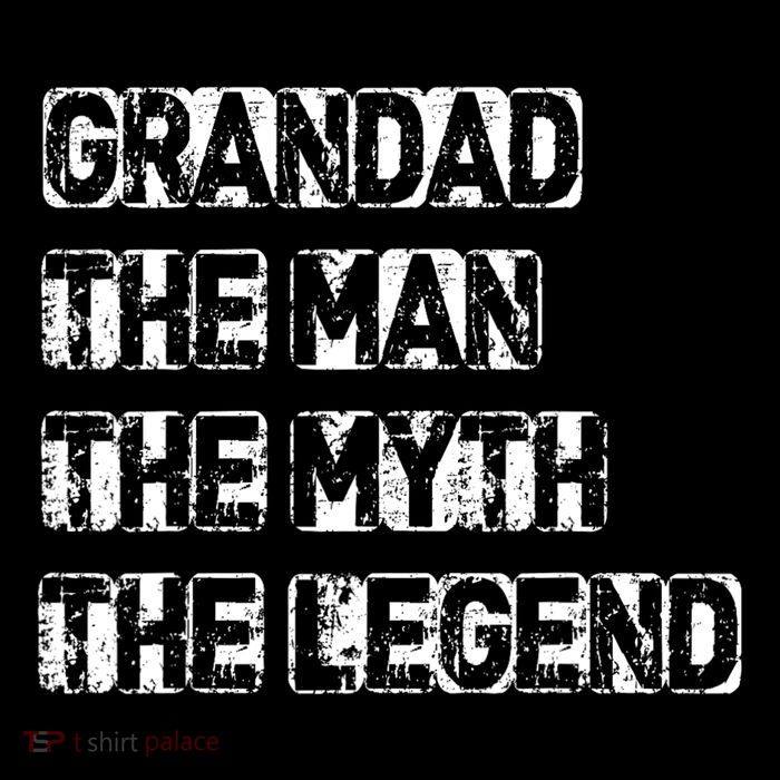 Grandad Man The Myth Legend Fathers Day Button