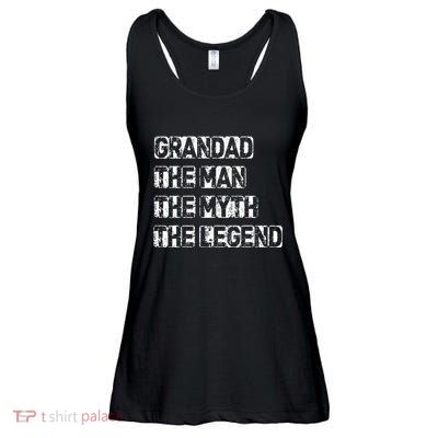 Grandad Man The Myth Legend Fathers Day Ladies Essential Flowy Tank