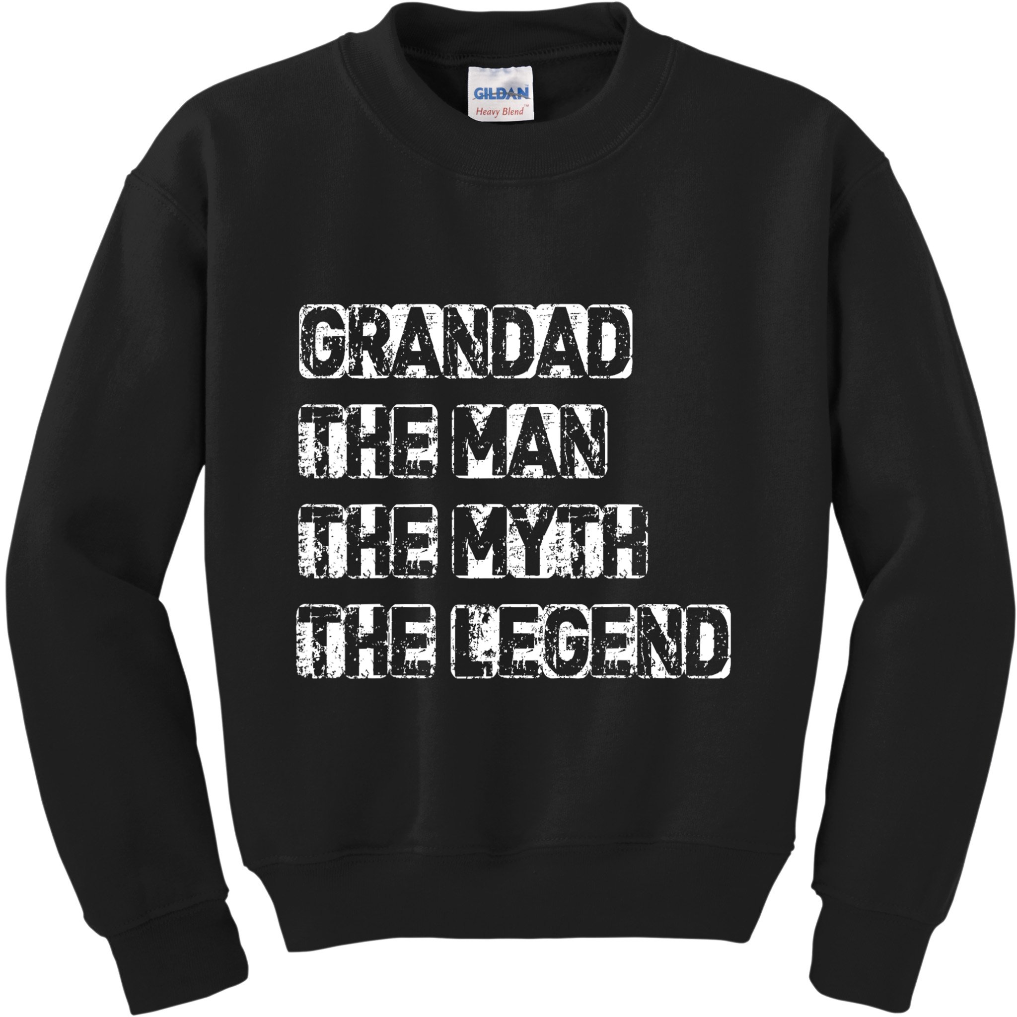Grandad Man The Myth Legend Fathers Day Kids Sweatshirt