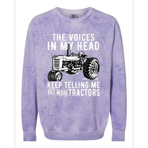 Get More Tractors Funny Quotes Tractors Driver Farmer Gifts Colorblast Crewneck Sweatshirt