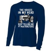 Get More Tractors Funny Quotes Tractors Driver Farmer Gifts Cooling Performance Long Sleeve Crew