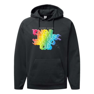 George Michael Tonight The Music Retro Rainbow Performance Fleece Hoodie