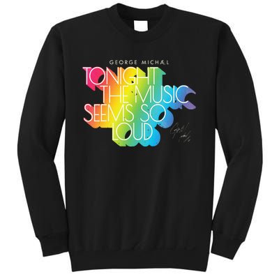 George Michael Tonight The Music Retro Rainbow Sweatshirt