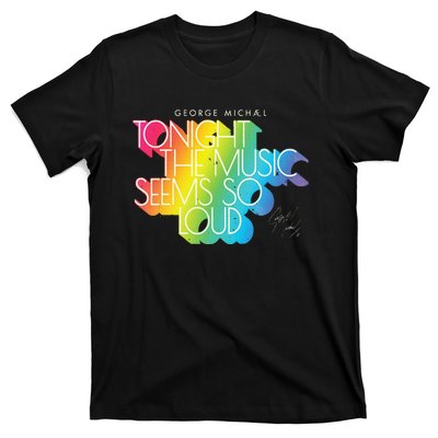 George Michael Tonight The Music Retro Rainbow T-Shirt