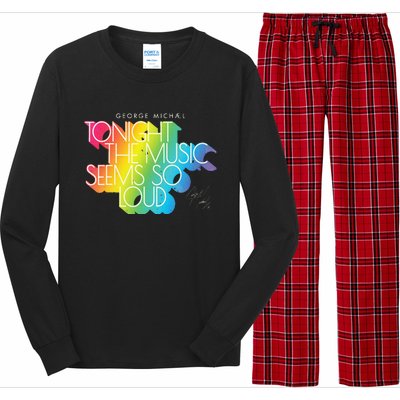 George Michael Tonight The Music Retro Rainbow Long Sleeve Pajama Set