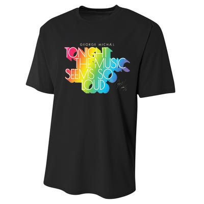 George Michael Tonight The Music Retro Rainbow Performance Sprint T-Shirt